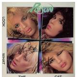 Poison 1986 Look What the Cat Dragged In signed...