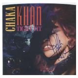 Chaka Khan Tight Fit signed 45 record sleeve