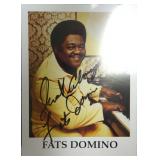 Fats Domino signed photo
