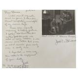 Jack C Edwards signed photocopied letter