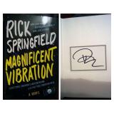 Rick Springfield Magnificent Vibration signed...