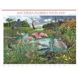 Rare Southern Florida Wetlands stamp sheet