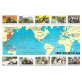 1945 WWII Victory At Last Stamps