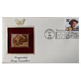Songwriters Hoagy Carmichael Gold Stamp Replica...