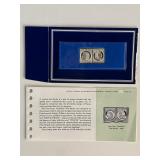Franklin Mint Sterling Silver 1849 France Stamp...