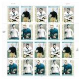 Early Football Heroes stamp sheet 20 x 37 cent...