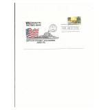 U.S.S. Normandy - First Day Cover - WWII Road...