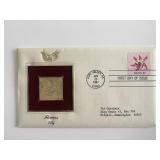 Flowers Lily Gold Stamp Replica First Day Cover
