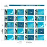 US Olympics Winter Sports stamp sheet 20 x 34...