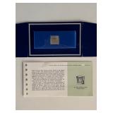 Franklin Mint Sterling Silver 1871 Japan Stamp...