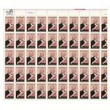 Carter G. Woodson Black Heritage USA stamp sheet