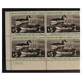 US duck stamp sheet