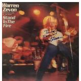 Warren Zevon signed Stand In the Fire album