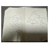 Troggs Band Members signed page