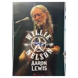 Willie Nelson signed poster