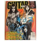KISS signed Guitar World Magazine