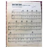 Pete Seeger signed Turn! Turn! Turn! sheet music