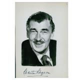 Walter Pidgeon Actor Signed 7x10 Cardstock...