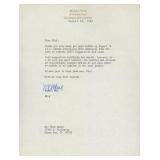 Morris Wax signed letter