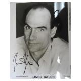 James Taylor signed photo some ink adhersion...