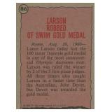 Olympian Lance Larson signed trading card