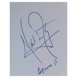 Astronaut Neil Armstrong signature slip