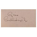 Gina Lollobrigida signature slip