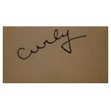 Curly Howard signature slip