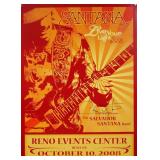 Santana signed poster