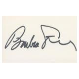 Barbra Streisand Autographed Signature Card ï¿½...
