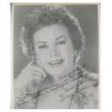 The Texas Rangers Gale Storm signed photo