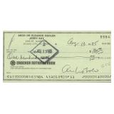Lights Out Arch Oboler  signed check