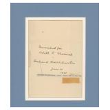 Richard Haliburton signed note