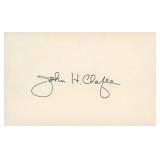 Secretary Of The Navy John Chafee signature cut