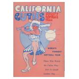 California Cuties novelty softball team program...