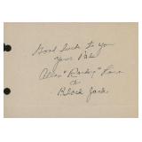 Mister Eds Voice Allan "Rocky" Lane signed note