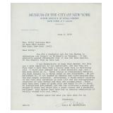 Author Louis Auchincloss letter