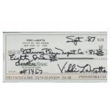 Vikki LaMotta Model Signed Cancelled Check Jake...