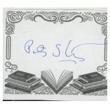 Peter Straub signed bookplate