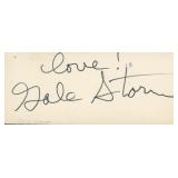 The Texas Rangers Gale Storm signature cut