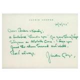 The Champ Jackie Cooper Signed 4.5x6.5 Personal...