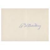 Bill Terry original signature