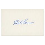 Bob Lemon original signature