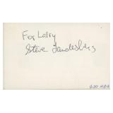 Barney Millers Steve Landesberg signed note