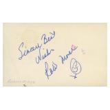 Mad Men Robert Morse signed note