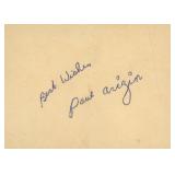 Paul Arizin original signature