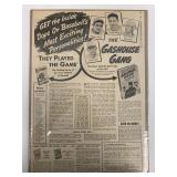 The Gashouse Gang Newspaper Advertisement. 1945