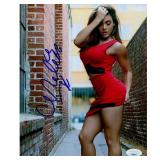 WWE Melissa Santos Signed 8x10 Glossy Photo JSA...