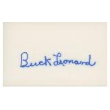 Buck Leonard original signature
