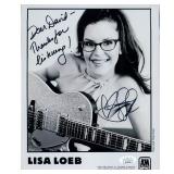Singer Lisa Loeb Signed  Matte Photo